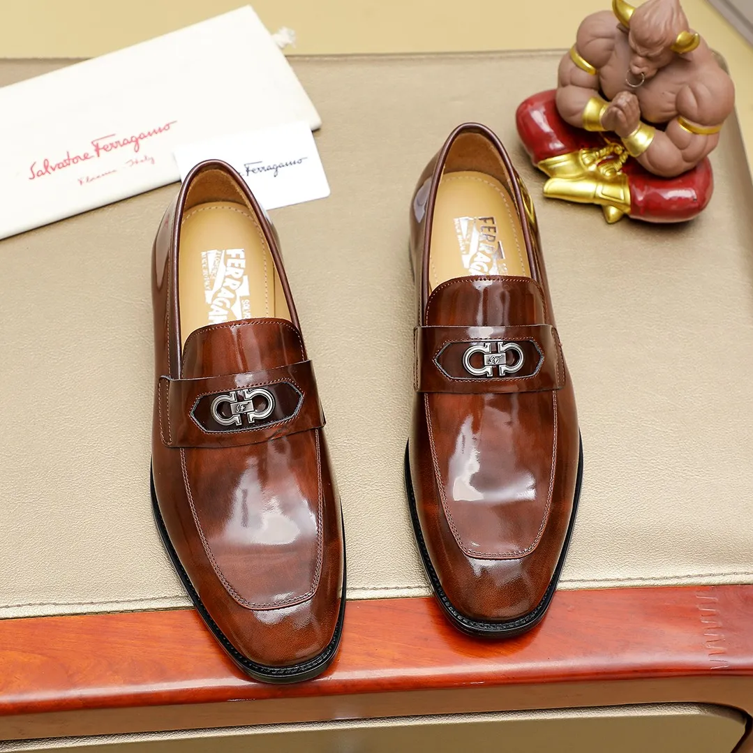 Men's shoes💰460🕷🕷[Ferragamo] Ferragamo's top men's business leather shoes💯Original copy of the official website, the upper is made of imported official website 1:1 material🍁Italian imported cowhide🇮🇹Imported cowhide lining. It’s definitely not made with ordinary craftsmanship, it’s the model used by celebrities! The factory’s craftsmanship is designed to create the most perfect shoes for trendy men! Colors available! Code number 38-44 (45.46 customized)......